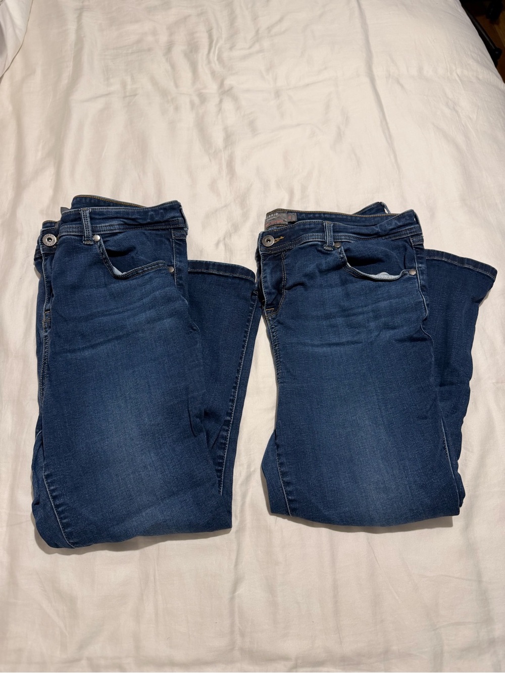 2 Pairs of Torrid Cropped Super Skinny Jeans - Stretch Denim Super Soft size 16